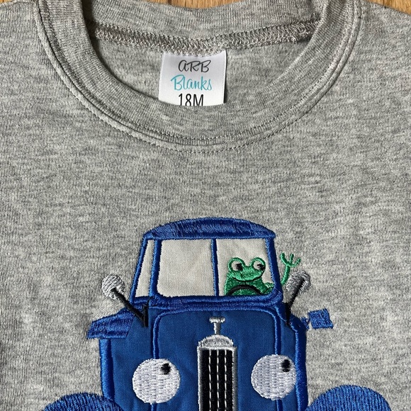 Little Blue Truck monogrammed shirt - Picture 2 of 3